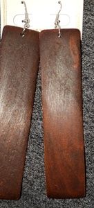 Long Wooden Earrings